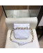 Chanel Vintage Quilted Lambskin Waist/Belt Bag A80063 White 2019