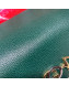 Gucci Zumi Grainy Leather Continental Wallet 573612 Green