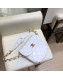 Chanel Vintage Quilted Lambskin Waist/Belt Bag A80063 White 2019
