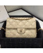 Chanel Quilted Lambskin Flap Bag AS1202 Apricot 2019