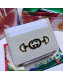 Gucci Zumi Grainy Leather Card Case 570679 White