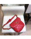 Chanel Vintage Quilted Lambskin Waist/Belt Bag A80063 Red 2019