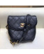 Chanel Vintage Quilted Lambskin Waist/Belt Bag A80063 Black 2019