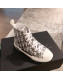 Dior x Kaws Transparent Oblique High-top Sneakers White/Grey 2019