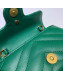 Gucci GG Marmont Matelassé Leather Chain Super Mini Bag 575161 Green 2019