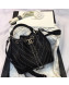 Chanel Studded Chevron Calfskin Bucket Bag Black 2019