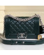 Chanel Vintage Quilted Leather Small Boy Flap Bag Green 2019