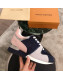Louis Vuitton Run Away Sneaker 1A4XNL Pink/Navy Blue/Light Grey 2019(For Men and Women)
