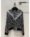 Chanel Daisy Print Silk jacket Black 2022 031209