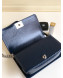 Chanel Vintage Quilted Leather Medium 25cm Boy Flap Bag Blue 2019