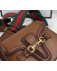 Gucci Leather Small Horsebit Shoulder Bag 384821 Brown 2019