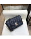 Chanel Quilted Grained Calfskin Round CC Metal Small Flap Bag AS6088 Black 2019