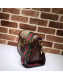 Gucci GG Canvas Medium Horsebit Shoulder Bag 383848 Brown 2019