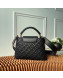 Louis Vuitton Capucines BB Monogram Flower Top Handle Bag M55360 Black 2019