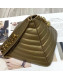 Chanel Metallic Lambskin Quilted Stripes Pyramid Clutch Bag AS0688 Gold 2019