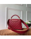 Louis Vuitton Capucines BB Monogram Flower Top Handle Bag M55360 Burgundy 2019