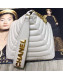 Chanel Lambskin Quilted Stripes Pyramid Clutch Bag AS0688 White 2019