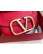 Valentino Supervee Calfskin Maxi-Logo Crossbody Bag 1011L Red 2020