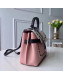 Louis Vuitton Lockme Ever BB Monogram Flower Eyelets Top Handle Bag M53952 Pink/White/Black 2019