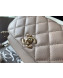 Chanel Quilted Grained Calfskin Mini Messenger Flap Top Handle Bag A93067 Grey 2019