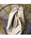 Bottega Veneta Large The Pouch Chain Shoulder Bag White 2019