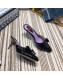 Gucci Leather Spikes Heel Mules with Bow Black 2019