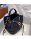 Chanel Quilted Grained Calfskin Small Drawing Bucket Bag AS0894 Black 2019
