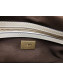 Fendi Baguette Striped Sheepskin Medium Shoulder Bag White 2019