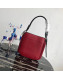 Prada Margit Leather Shoulder Bag 1BC076 Red 2019