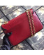 Gucci Leather Small Shoulder Bag 576421 Red 2019