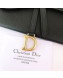 Dior Saddle Wallet on Chain/Crossbody Bag Black 2019