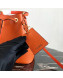 Prada Saffiano Leather Bucket Bag 1BE032 Orange 2019