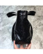 Balenciaga Mini Logo Handle Shopping Tote All Black 2020