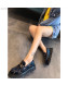 Gucci GG Velvet Horsebit Lug Sole Loafers 583346 Blue 2019