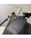 Louis Vuitton V Tote MM Embossed Monogram Leather M44422 Black 2019