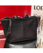 Loewe Cushion Tote Bag in Grained Calfskin Caramel Black 2019