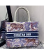 Dior Book Tote Small Bag in Toile de Jouy Pinted Calfskin and Studs 2019