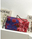 Loewe Cushion Tote Bag in Print Canvas Blue/Red 2019