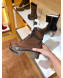 Louis Vuitton Laureate Suede Wool Platform Desert Short Boot Brown 2019