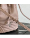 Prada Calfskin Drawstring Bucket Bag 1BH038 Nude 2019