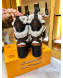Louis Vuitton Laureate Suede Wool Platform Desert Short Boot Tan 2019