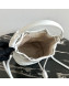 Prada Calfskin Drawstring Bucket Bag 1BH038 White 2019