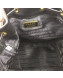 Prada Leather Pocket Drawstring Bucket Bag 1BH038 Black 2019