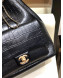 Chanel Metallic Crocodile Embossed Calfskin Large Backpack AS0800 Black 2019