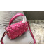 Valentino Medium Candystud Top Handle Bag Hot Pink 2018