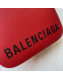 Balenciaga Ville Camera Bag in Grained Leather Red 2019