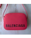 Balenciaga Ville Camera Bag in Grained Leather Pink 2019