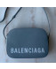 Balenciaga Ville Camera Bag in Grained Leather Grey 2019