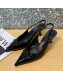 Versace Medusa Patent Leather Slingback Pumps 6cm Black 2022