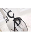 Dior Calfskin Ultra Black Saddle Bag White 2019